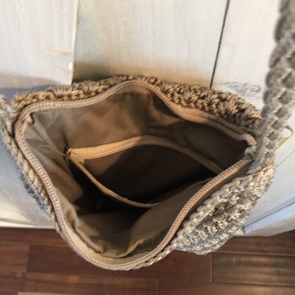 Beautiful Crocheted Small Hobo Handbag - Picture 6 of 6